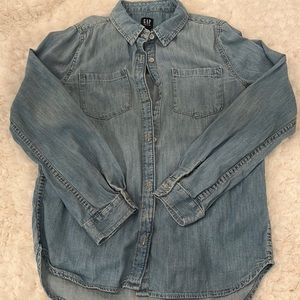 GAP kids chambray button down